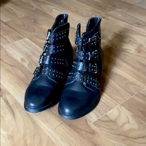 VICI Reneeze Studded Motorcycle Buckle Boots